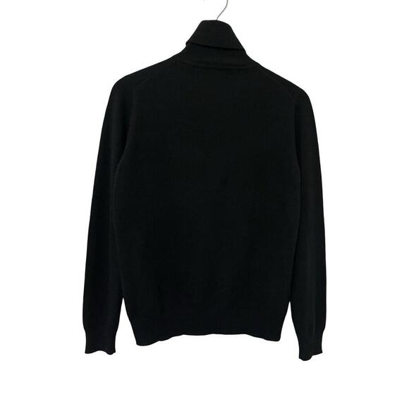 Repeat Cashmere Turtleneck Sweater Size M EU 40 Black Quiet Luxury Old Money - Picture 2 of 5